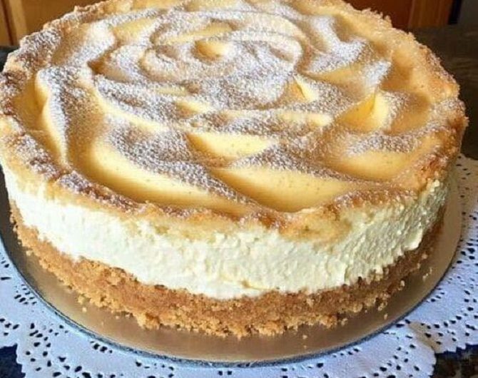 Low-Carb Quark-Schneekuchen mit Vanillecreme
