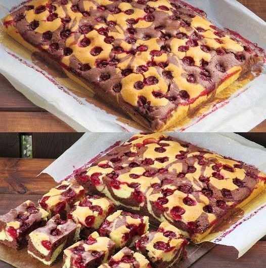 Low-Carb Kirsch-Schokoladenkuchen vom Blech – Mein saftigster Sommerkuchen mit Kirschen