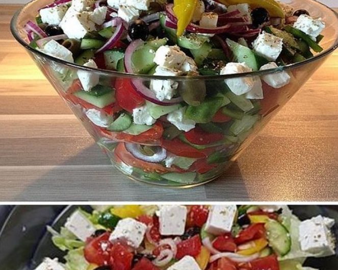 Low-Carb Bauernsalat nach griechischer Art – Mein Lieblingssalat für warme Sommertage