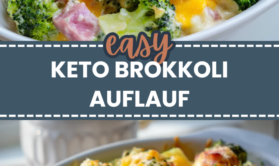 Leckerer Selbstgemachter Keto Brokkoli Rinderhack Auflauf Auf Teller