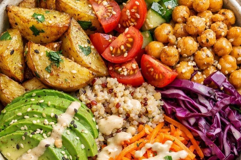 Buddha Bowl mit Kartoffeln – gesunde Rezepte vegetarisch