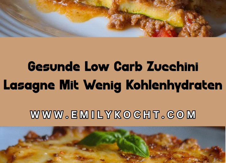 Gesunde Low Carb Zucchini Lasagne Mit Wenig Kohlenhydraten
