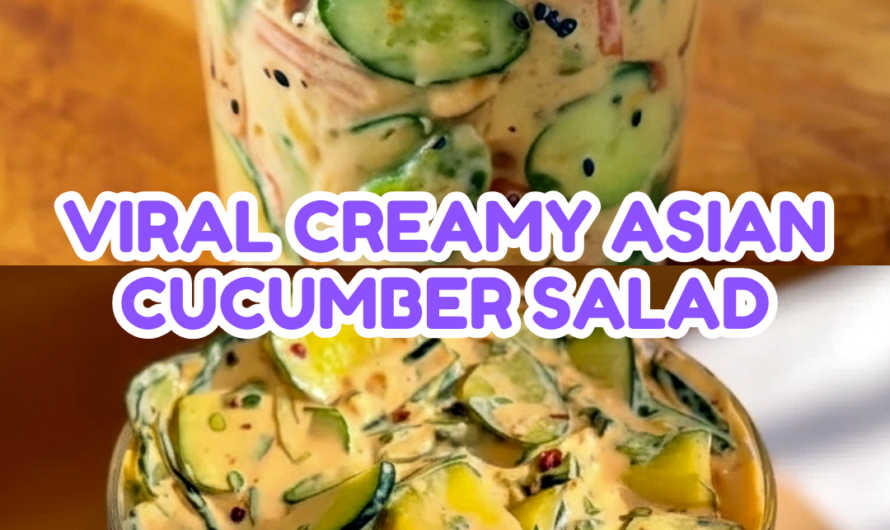 Viral Creamy Asian Cucumber Salad — Easy & Addictive