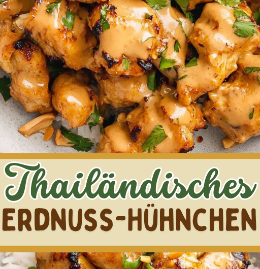 Thailändisches Erdnuss-Hühnchen
