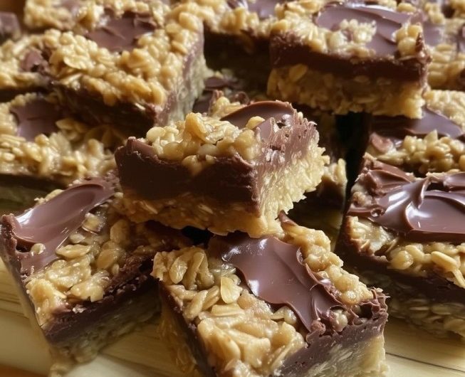 Ich habe zu Weihnachten fast 100 Dutzend dieser Schoko-Haferflocken-Riegel gemacht – und sie waren als Erstes verschwunden