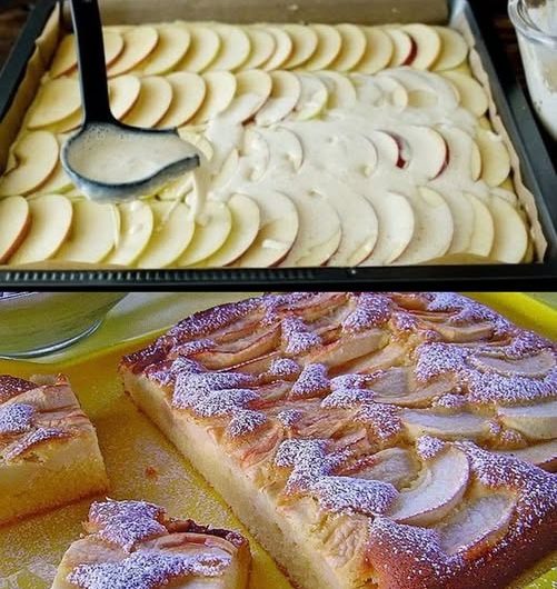 Saftiger Apfelkuchen mit Joghurt – Leicht, aromatisch und unglaublich einfach