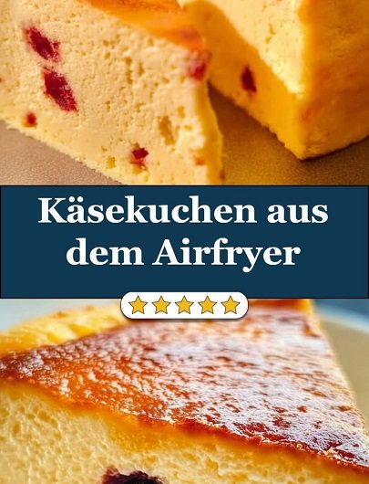 Cremiger Käsekuchen aus der Heißluftfritteuse – Einfach, schnell und unglaublich lecker