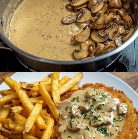 Schwarzwälder Jägersauce wie im Gasthaus – cremig, herzhaft und voller Pilzaroma