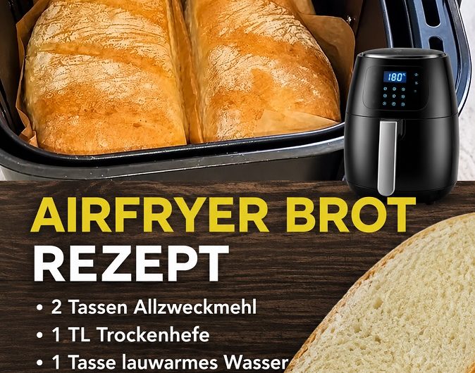 Italienisches Airfryer-Brot – außen knusprig, innen herrlich weich