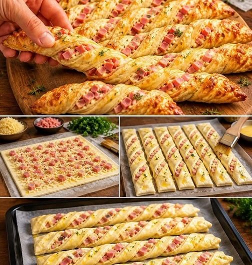 Low-Carb Käse-Schinken-Stangen aus dem Ofen – Knusprig, würzig und in wenigen Minuten zubereitet