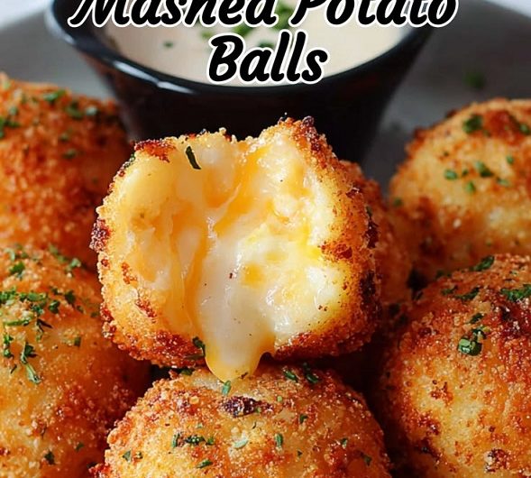 Crispy Air Fryer Cheesy Mashed Potato Balls Recipe