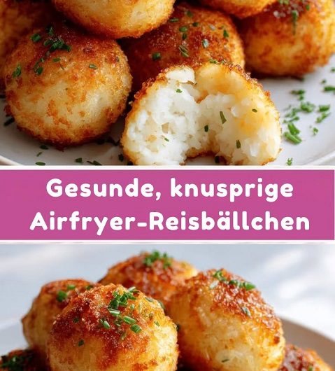 Knusprige Airfryer Reisbällchen gesund und einfach