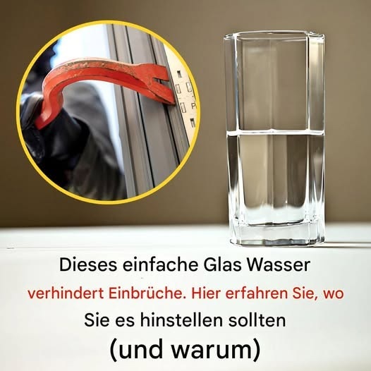 Ein einfaches Glas Wasser an der Haustür? Der überraschende Haushaltstrick, über den viele sprechen