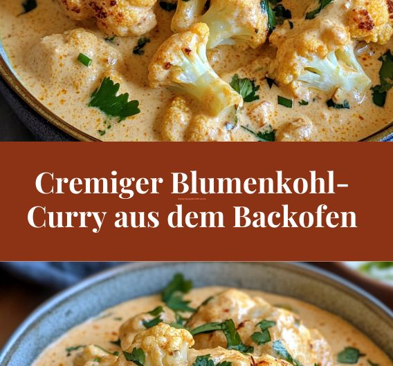 Cremiger Blumenkohl-Curry aus dem Backofen: Vegetarisches Rezept