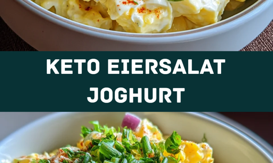 Eiersalat mit Joghurt Ein Cremiges Salatsaucen Rezepte Abendessen für Keto