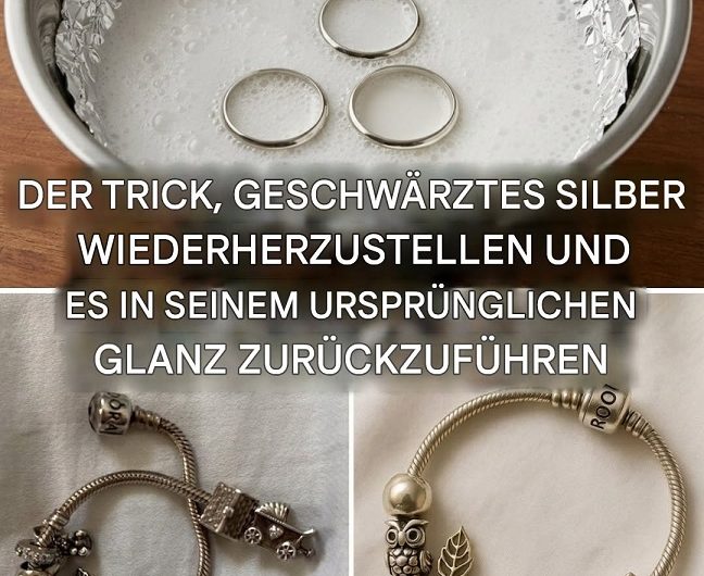 So reinigen Sie angelaufenes Silber – mit einfachen Hausmitteln wieder zum Glänzen bringen