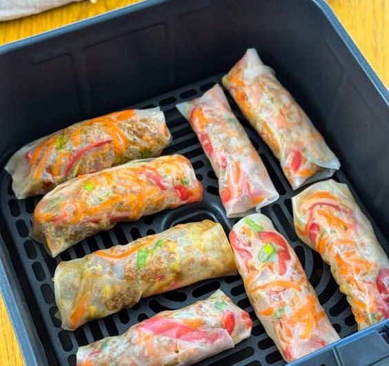 Crispy Frühlingsrollen aus dem Airfryer