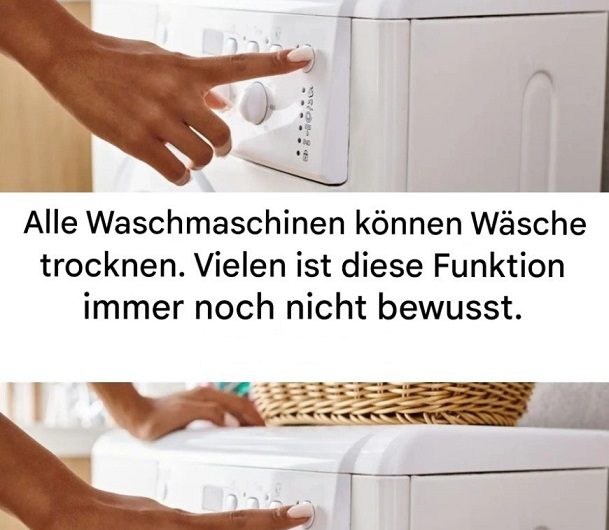 Wussten Sie, dass Ihre Waschmaschine Ihnen beim Trocknen der Wäsche helfen kann? Diesen einfachen Trick kennen überraschend viele Menschen nicht