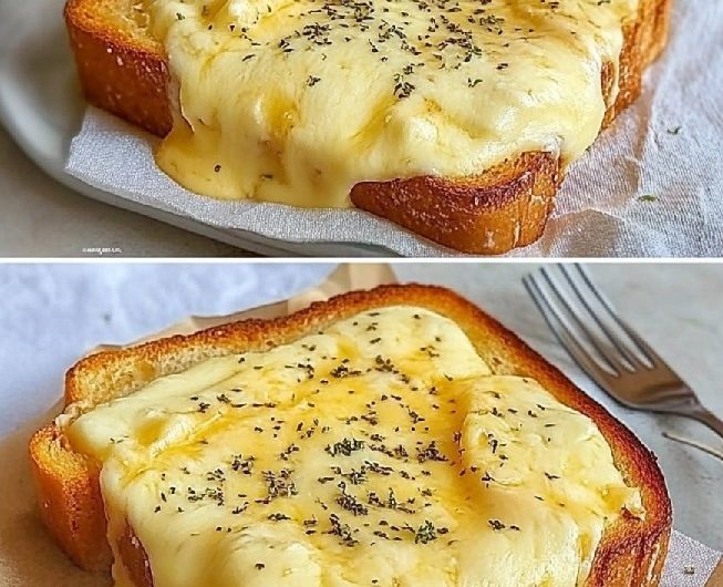 Überbackener Käsetoast mit cremiger Käsesauce – außen knusprig, innen herrlich weich und unglaublich käsig
