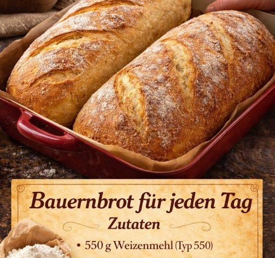 Das beste Bauernbrot überhaupt – außen knusprig, innen herrlich weich und mit Gelinggarantie