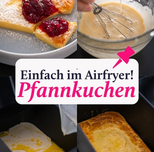 Schneller Pfannkuchen im Airfryer – ohne Wenden!