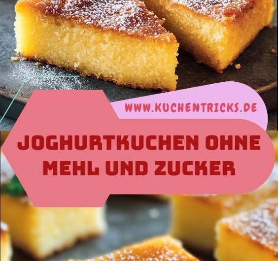 Joghurtkuchen ohne Mehl und Zucker