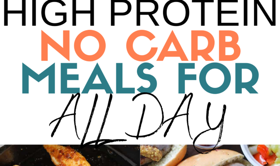 60 High Protein No Carb Meals for All Day