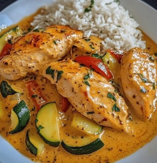 Paprika Zucchini Sahne Hähnchen in wenigen Minuten – Kochen Mit Uns