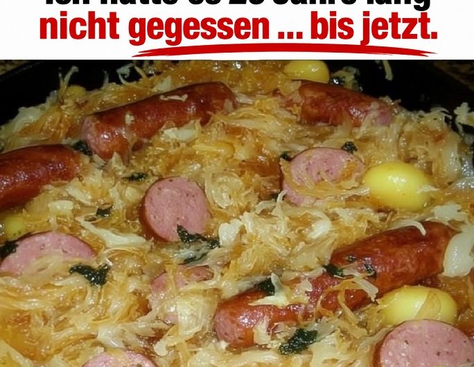 Sauerkraut mit Wurst und Kartoffeln – wie früher bei Oma