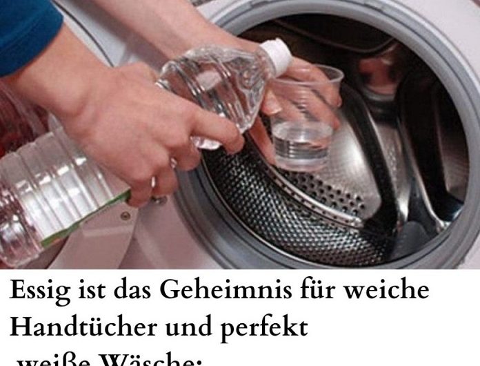 Essig in der Waschmaschine: Der alte Haushaltstrick für weiche Handtücher – und was Sie unbedingt beachten sollten!