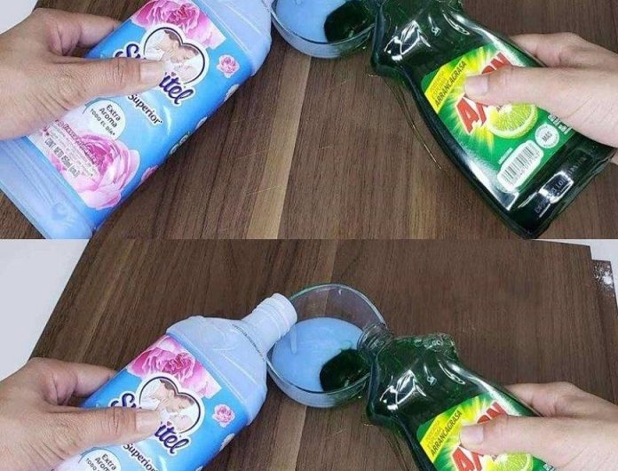 Weichspüler und Spülmittel zusammen? Was bei diesem Haushaltstrick wirklich passiert!